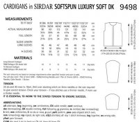 Knitting Pattern - Sirdar 9498 - Softspun DK - Cardigans